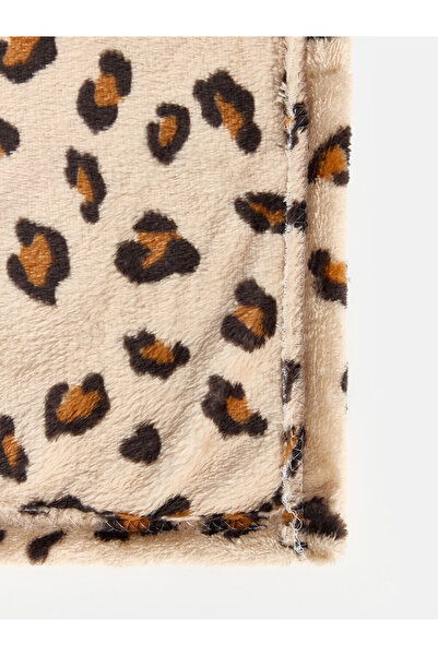 LC Waikiki Lcw Home Leopard Patterned Tv Blanket X150 cm