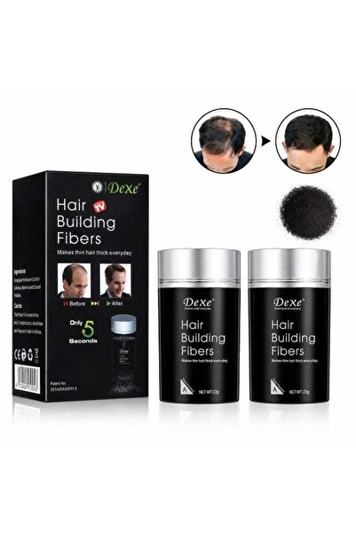 Dexe Hair Building Fibers, Instant Hair Thickening Keratin Fibers, Wind & Swe...