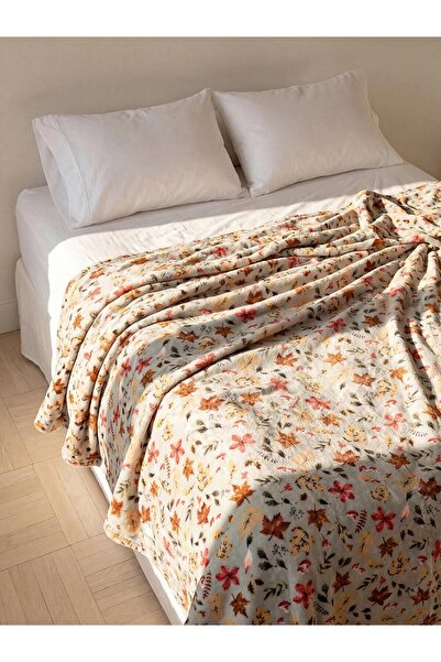 LC Waikiki Двоен плед с десен на листа 200x220 см (W6)