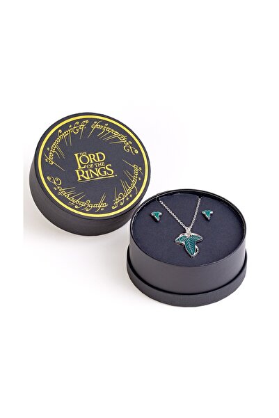 Carat Shop The Lord of The Rings: Leaf of Lorien Gift Set – Earrings and Neck...