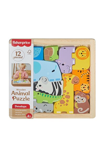 FISHER PRICE Fisher-Price: Wooden Animal Puzzle (JFG10)