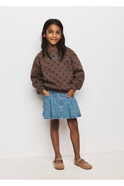 MANGO Baby Desenli işleme detaylı sweatshirt