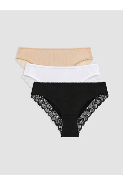 LC Waikiki I Lace Detailed Brazilian Panties 3-Pack from Freezen Store