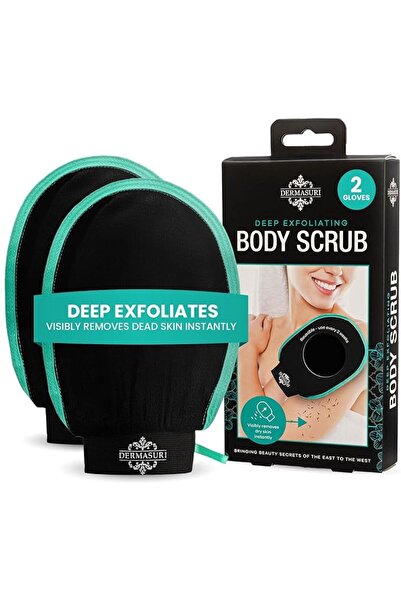 dermasuri ديرماسوري - قفاز تقشير عميق - قفاز تلميع للجسم - مقشر منظف للبشرة ا...