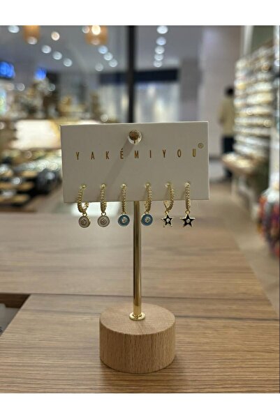 Yakemiyou Colorful Mini Concept Six-Piece Earrings