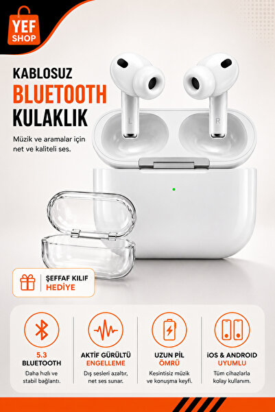 YEF SHOP Air Pro 3 Bluetooth 5.3 ANC Kablosuz Kulaklık iOS ve Android Uyumlu