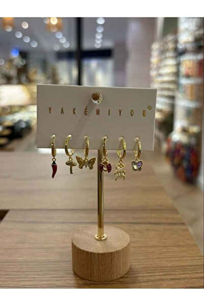 Yakemiyou Ladybug Concept Six-Piece Earrings