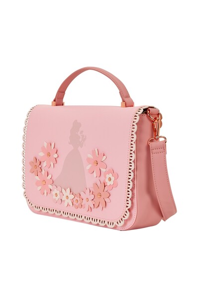 Loungefly Disney: Prințese – Geantă crossbody cu design vitraliu (WDTB3369)