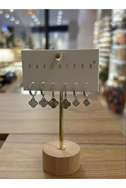 Yakemiyou Silver Yonca Concept Six-Piece Earrings