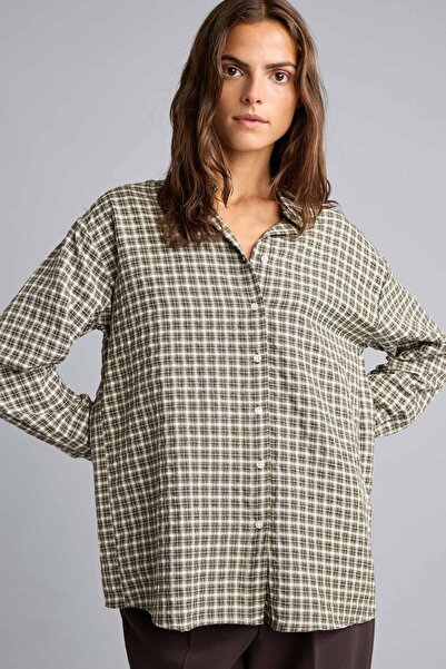 DeFacto Regular Fit Classic Collar Checkered Flannel Long Sleeve Shirt F9082A...