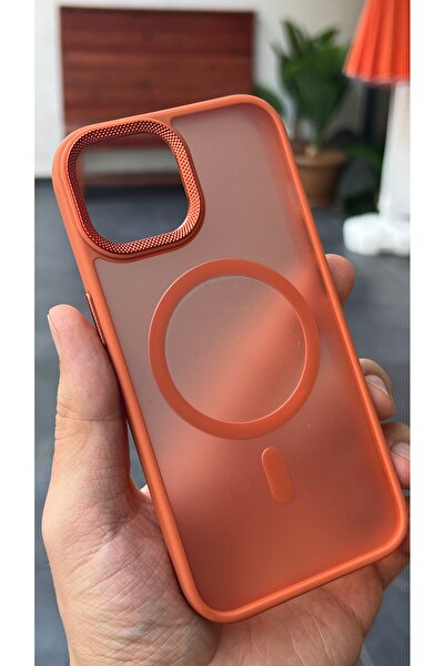 EDELFU iPhone 15 PLUS ve 14 PLUS Uyumlu - (Magsafe) Mat Dayanıklı Kapak, Tırt...