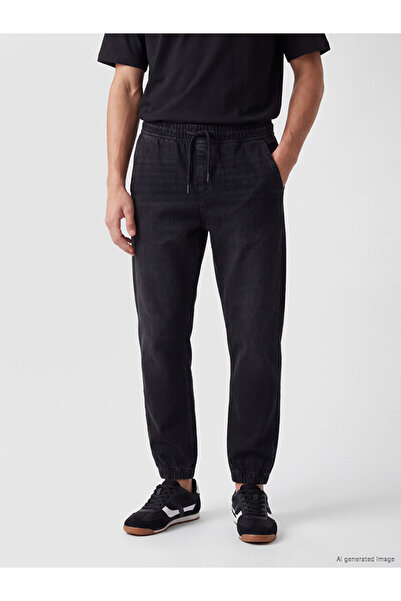 LC Waikiki Peak New Season Black 780 Jogger Fit Men's Jean Trousers
