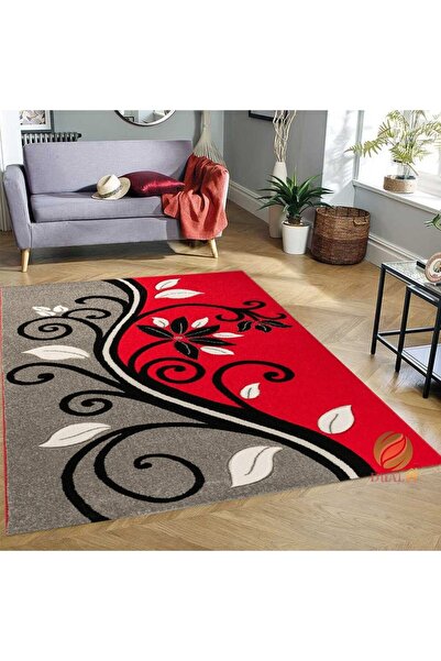Dualhome Χαλί Friese Twig Κόκκινο, 250x350 εκ., Φλοράλ - 250x350 εκ., ορθογών...
