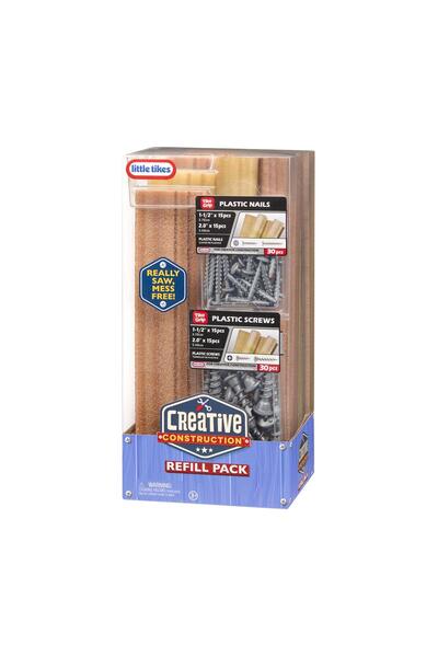 Little Tikes Creative Construction: Refill Pack (Wood-Plastic Screws-Plastic ...