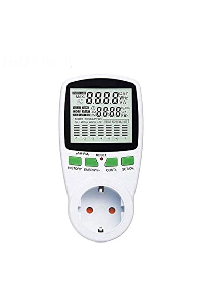 Generic AC Power Meters 220v Digital Wattmeter EU Energy Meter Watt Monitor E...