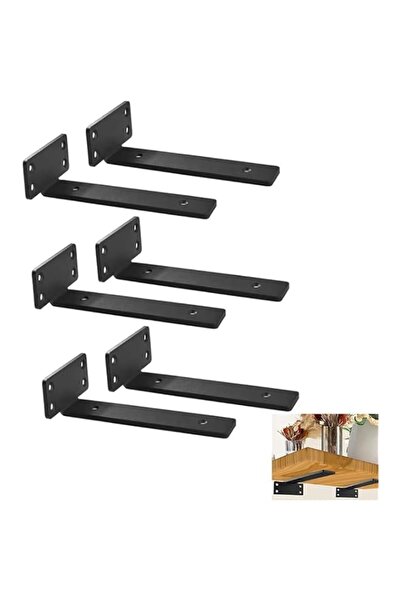 Generic Joyzzz Floating Shelf Brackets, 6 Pack 10 Inch Heavy Duty L Brackets,...
