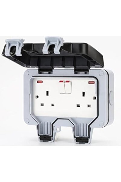 Generic General Outdoor Weatherproof Double Socket Enclosure, IP66 Rated Exte...