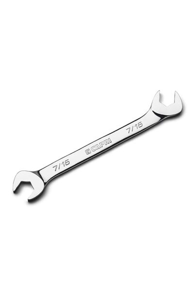 Generic Capri Tools 7/16 in. Angle Open End Wrench, 30° and 60° angles, SAE