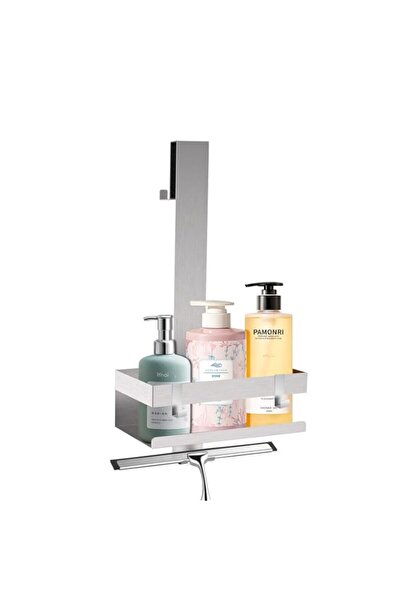 Generic Hanging Shower Caddy, Over the Door Shower Shelf Rack, Stainless Stee...