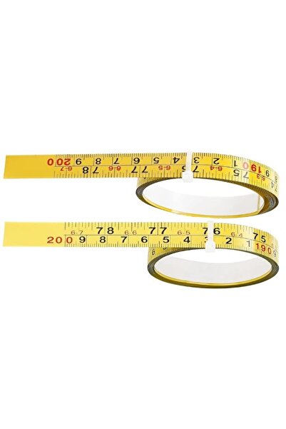 Generic Bukela 2Pcs Steel Self-Adhesive Measuring Tape, Imperial & Metric Tap...