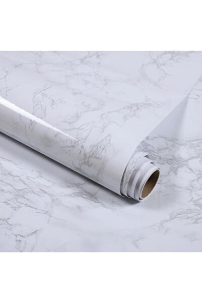 Generic White Gray Marble Contact Paper for Countertops, Faux Marble Wallpape...