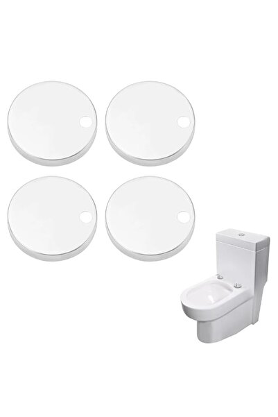 Generic 4 Pack Toilet Seat Hinge Cover 60mm Hinge Fixings Covers 304 Stainles...