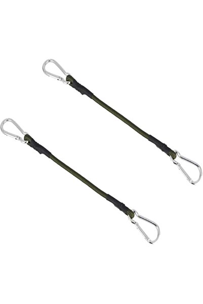 Generic Joyzzz Heavy Duty Carabiner Bungee Cord, 2 PCS 30cm High Strength Ela...
