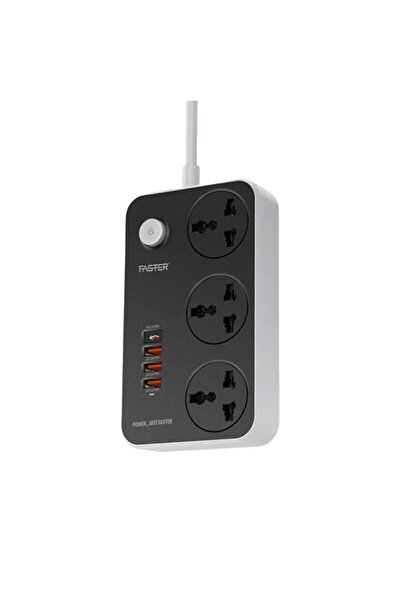 Generic Faster FUS-640 Multifunctional Smart Socket Power Extension Cord with...