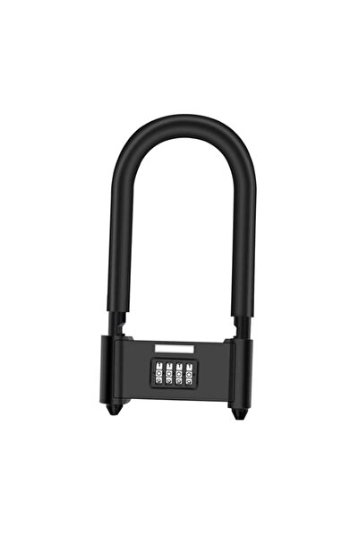 Generic 4 Digit Combination Padlock, Heavy Duty Anti Theft U-Shape Security C...