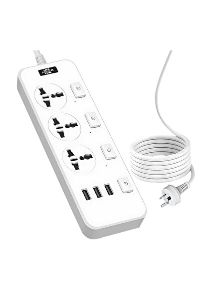 Generic Uoexziyi Electric Extension Lead 3 Gang,UK Extension Lead with 3UK So...
