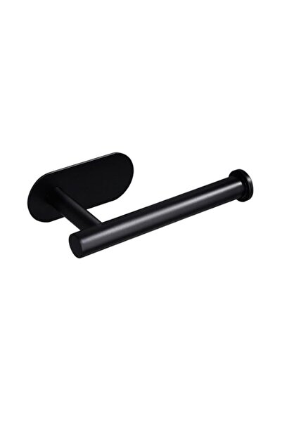 Generic YUET Toilet Roll Holder Self Adhesive Matte Black Paper Holders Tissu...