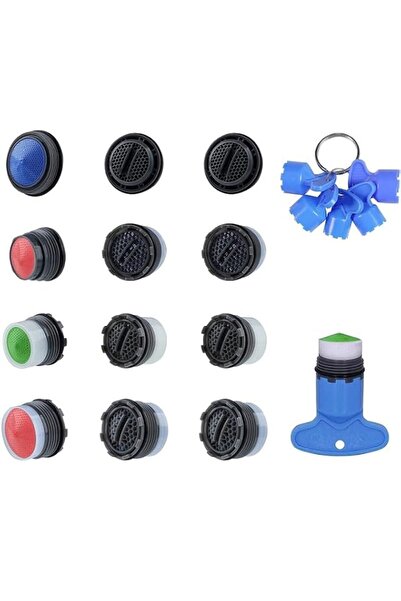 Generic THE WHITE SHOP Faucet Cache Aerator, 5 Sizes Faucet Aerator Key Remov...