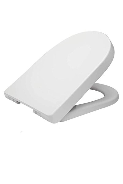 Generic FELICON Toilet Seat will Slow Close Modern Lid Toilet Covers White D-...
