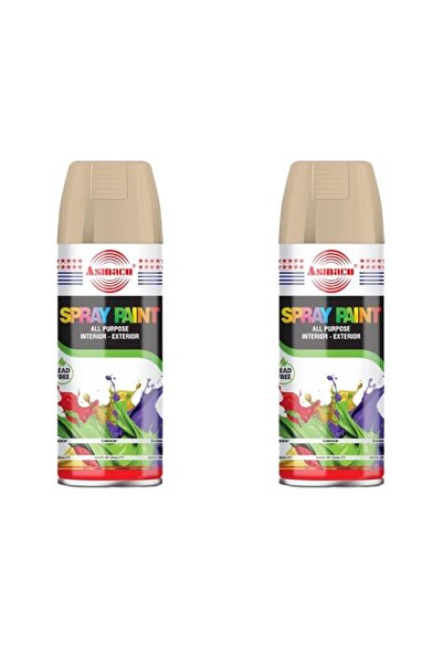 Generic Asmaco Spray Paint - Beige - 400 Ml - Set of 02