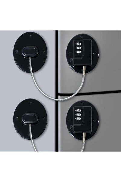 Generic 2 Pack Refrigerator Lock - Heavy Duty 3 Digit Cable Fridge Lock, Chil...