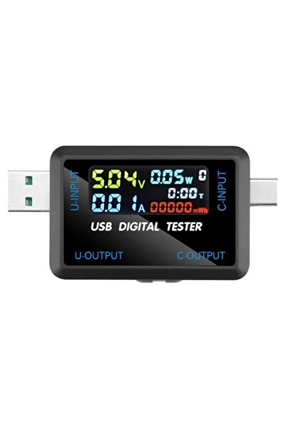 Generic USB C Tester, 2 in 1 Tester Color Screen IPS Digital Multimeter, Volt...