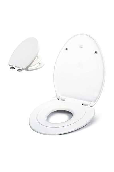 Generic Toilet Seat, Elongated Toilet Seat with Toddler Seat Built in, Fits B...