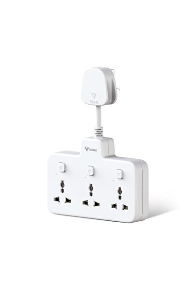 Generic GONGNIU 3 in 1 Power Strip Extension Plug with Individual Switches, 3...