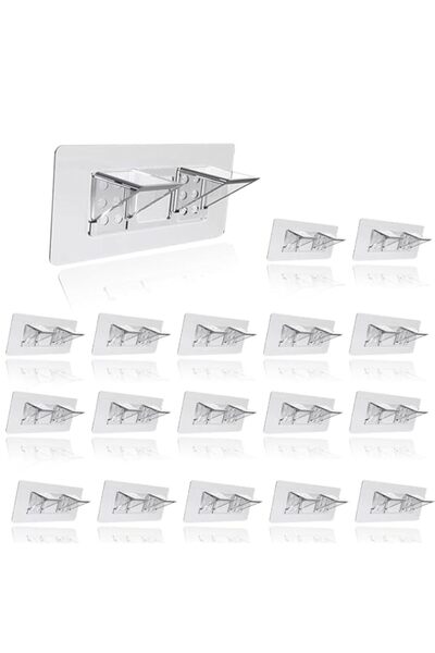 Generic Lunana 18 Pcs Double-Row Reinforced Shelf Support Brackets, suitable ...