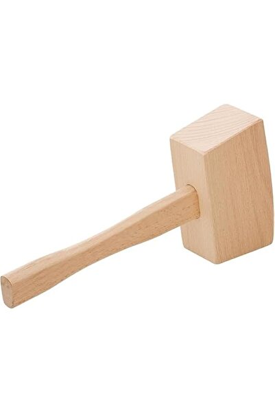Generic Beechwood Mallet, 25 cm Woodworking Hammer, Solid Wood Carving Tool