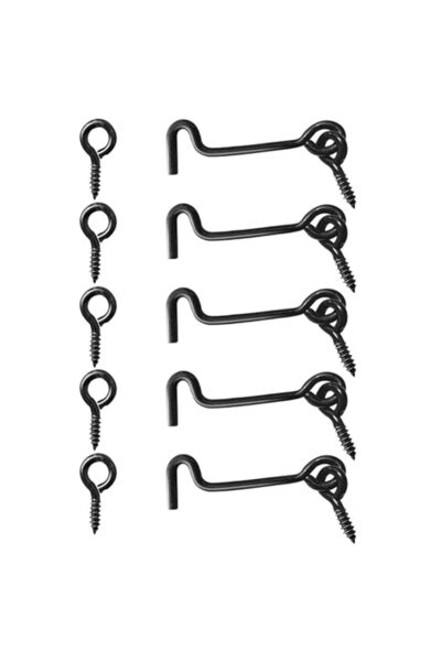 Generic Sdstone Carbon Steel Cabin Hook and Eye Latch Gate Door Swivel Window...