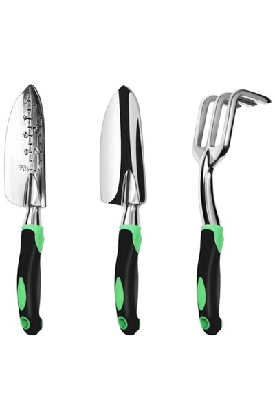 Generic THE WHITE SHOP Garden Tool Set, 3 Pack Aluminum Heavy Duty Gardening ...