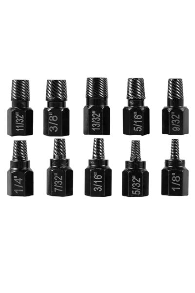 Generic ELEPHANTBOAT® Bolt Extractor Set, Multi-Spline Easy Out Bolt Extracto...