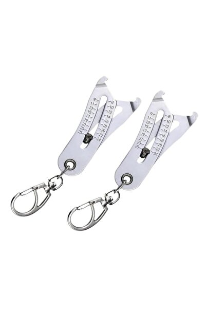 Generic SKEIDO 2pcs Precise Thread Size Checker Keychain Portable Caliper Gau...