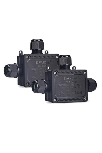 Generic Joyzzz Waterproof Junction Box, 2-Pack Nylon Flame Retardant Outdoor ...