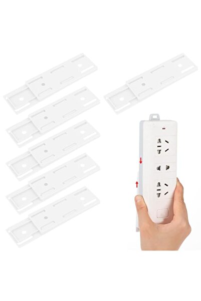 Generic Giantree Pack of 6 Socket Holders, Self-Adhesive, Punch-Free, Power S...