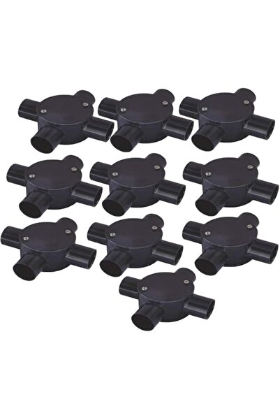 Generic Biella Pack Of 10 Pvc Electrical Conduit Pipe & Fittings – Durable, C...