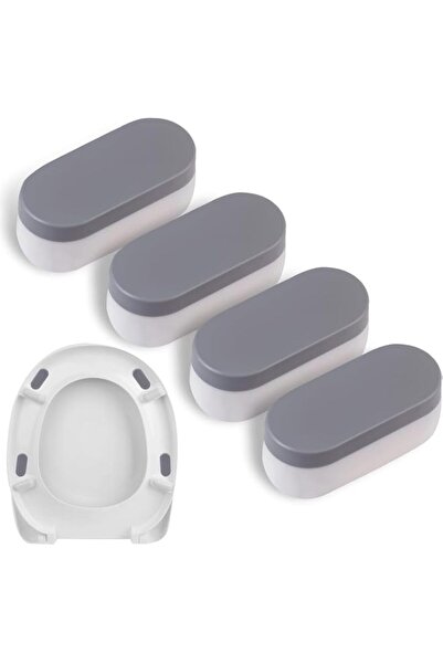 Generic YelaJoy Universal Toilet Seat Bumpers, Suitable for Bidet Kits, 4 Pac...
