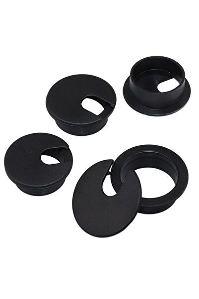 Generic Grantop 35mm(1.38 inch) Desk Cable Wire Grommet, 4Pcs Black Desk Grom...