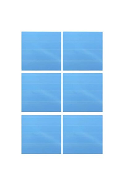 Generic Self Adhesive Mirror Wall Stickers, Silver, 15x15CM, Decorative Tile ...